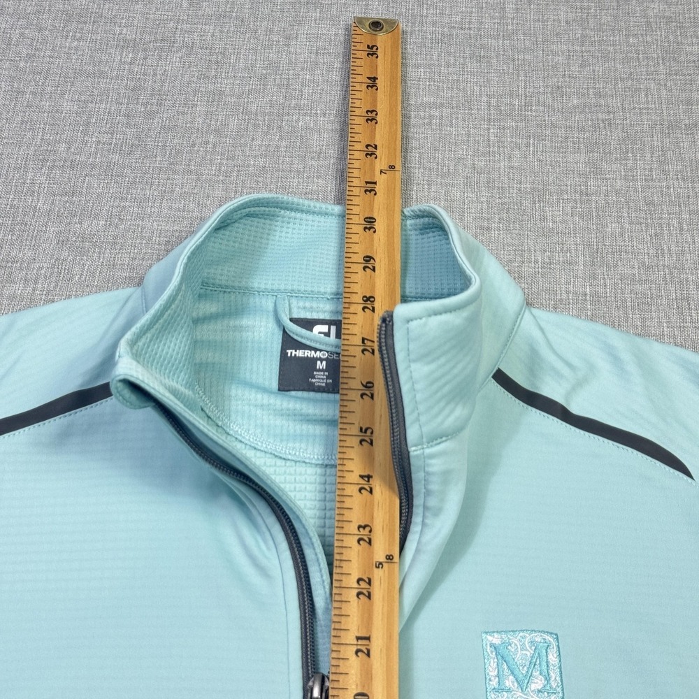 FootJoy Mediterra Golf Club ThermoSeries Fleece Back Vest Men's Medium Seaglass - Picture 9 of 11